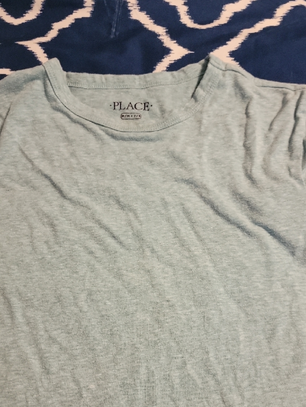 Childrens Place 3-Pack Solid Tees - Peach, Heather Blue, Mint - Picture 6 of 6